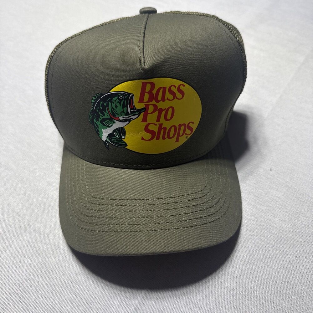 Bass Pro Shops Hat Mesh Black Snapback Trucker/Baseball/Fishing/Outdoor Cap